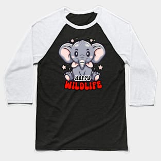 Happy Wildlife New Design Premium Baseball T-Shirt